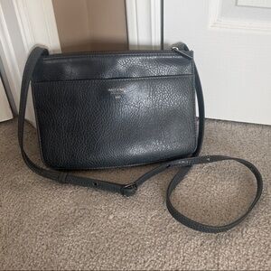 Matt & Nat Charcoal vegan leather adjustable Bag